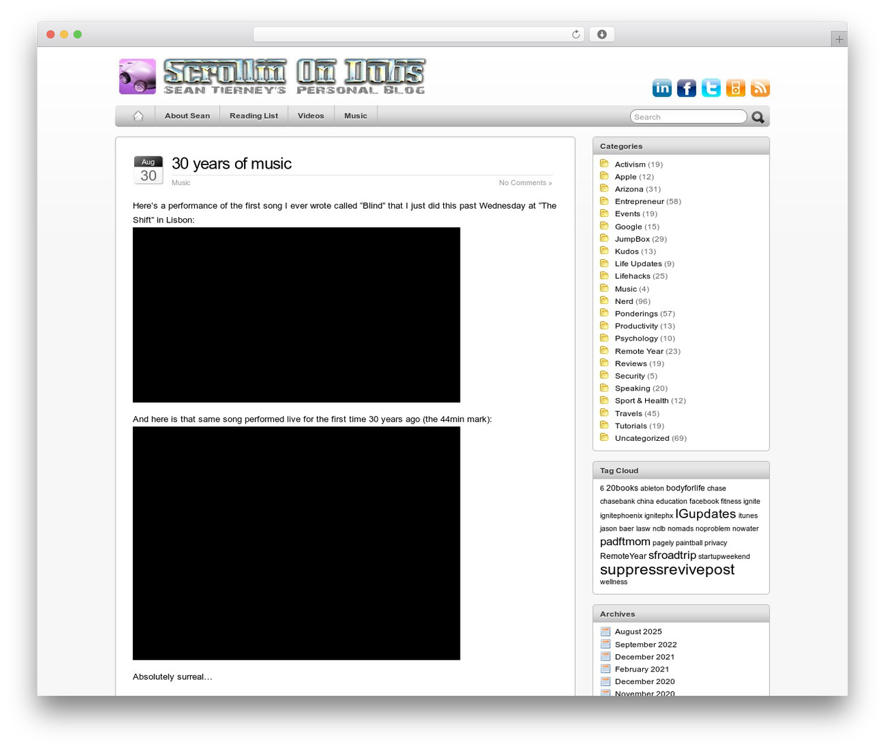 WordPress theme iBlog2 - scrollinondubs.com