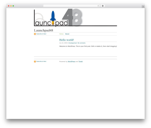 WordPress theme Tarski - launchpad48.com WordPress theme Tarski - launchpad48.com