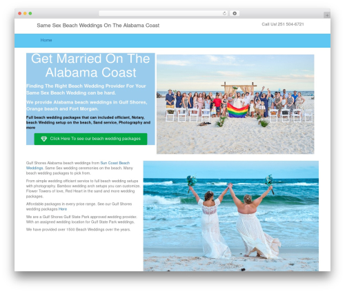 WordPress website theme Beaver Builder Theme - samesexbeachweddingdirectory.com