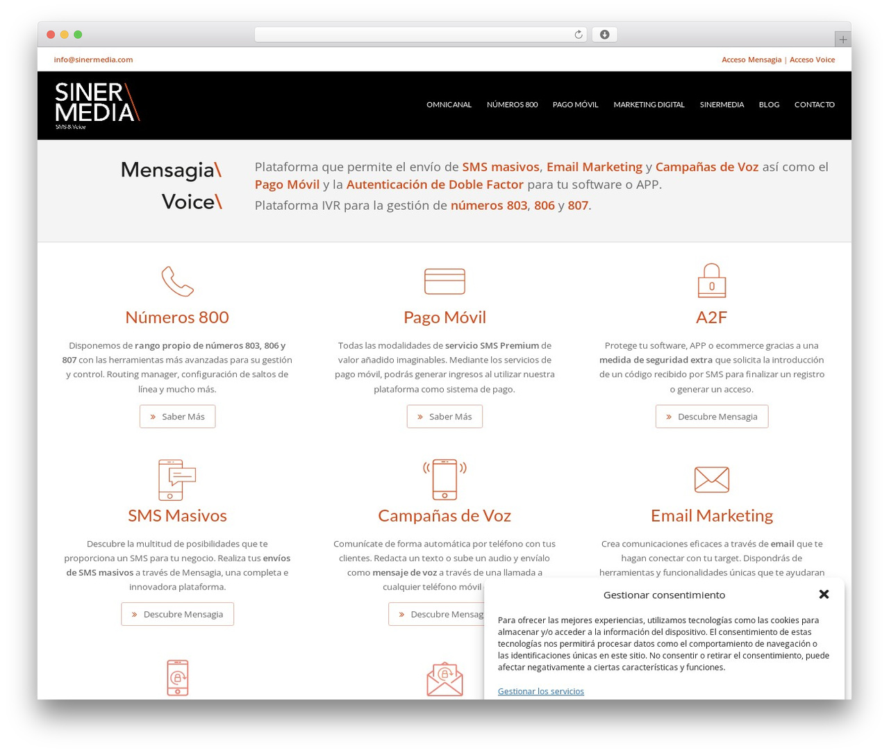 WP theme Rebound - sinermedia.com