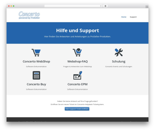 WP theme Support Desk - support.concertopro.ch