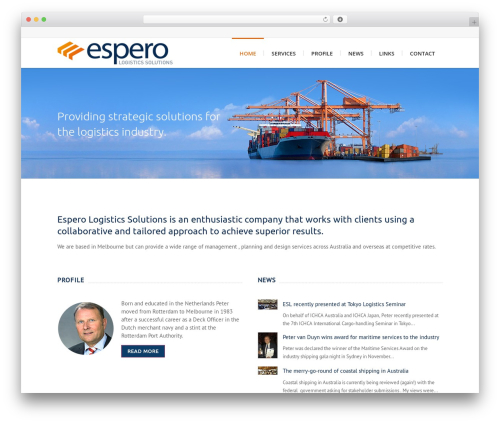 Best WordPress theme logistics - logistics.espero.net.au