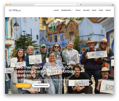Divi WordPress page theme - seethelines.com