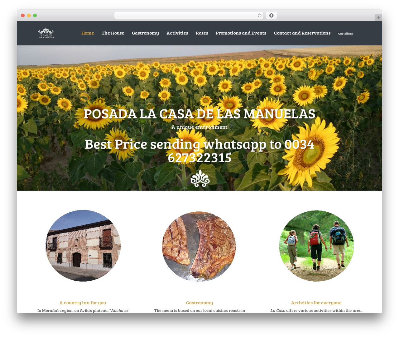 Divi WordPress theme - lacasadelasmanuelas.com