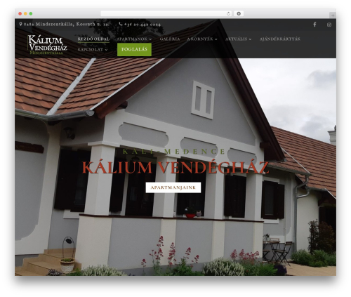 Divi WordPress theme - www.kaliumvendeghaz.hu