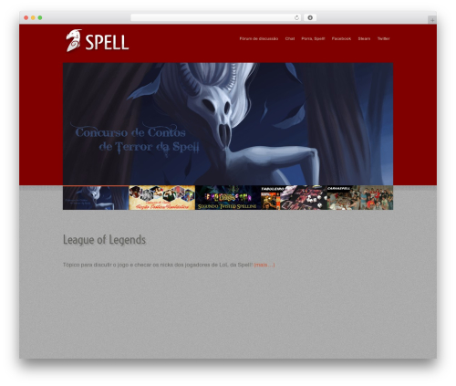 Folder WordPress website theme - spellrpg.com.br