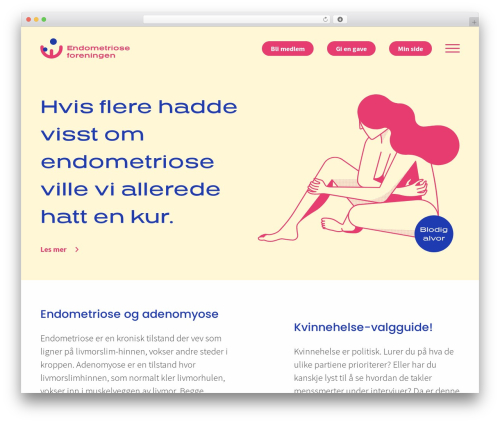 Kodeks Generic WordPress theme - endometriose.no
