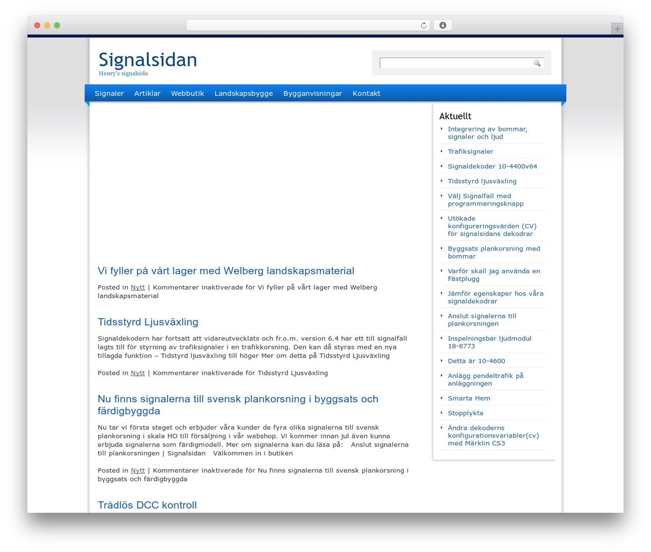 Light Clean Blue WordPress theme - signalsidan.se Light Clean Blue WordPress theme - signalsidan.se