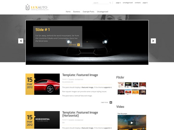 LuxAuto top WordPress theme