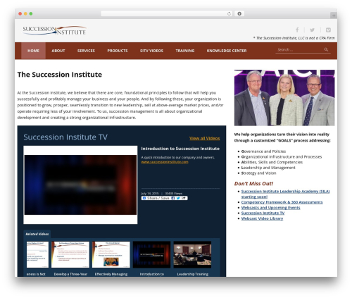 Novelty top WordPress theme - successioninstitute.com
