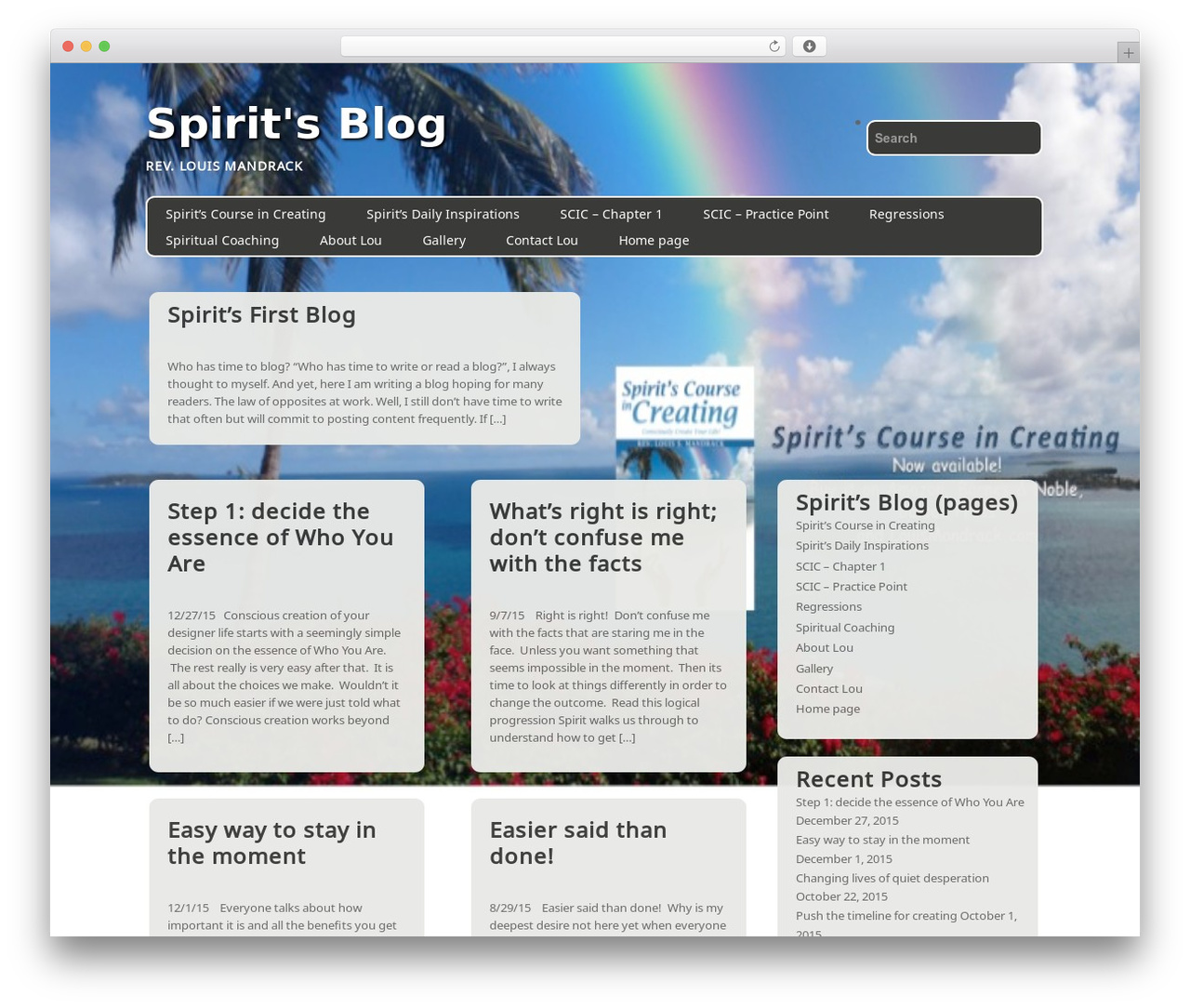 Parallax-effect WordPress theme - loumandrack.com Parallax-effect WordPress theme - loumandrack.com