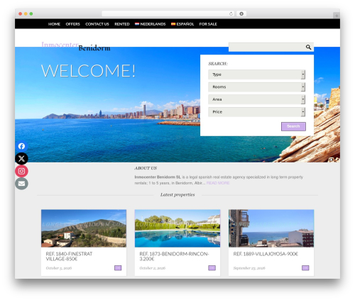 Realty WordPress theme - longletsbenidorm.es