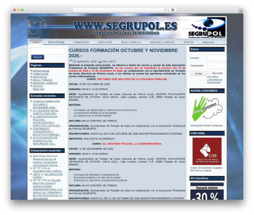 Page tree WordPress plugin - segrupol.es