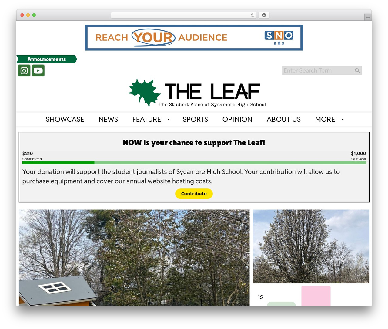 SNO FLEX theme WordPress - shsleaf.org