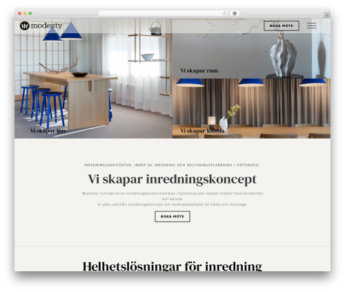 The Sceleton theme WordPress theme - modestyconcept.se