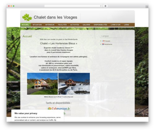 Theme WordPress NatureFox - lesvosges.be