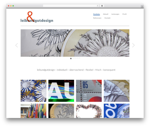 Theme WordPress Portfolilo - leibundgutdesign.ch