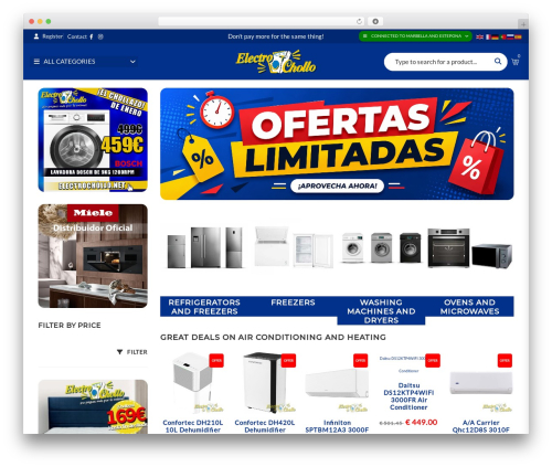 WordPress theme CiyaShop - electrochollo.net