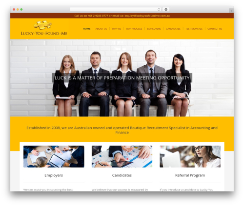 WordPress theme Enfold - luckyyoufoundme.com.au