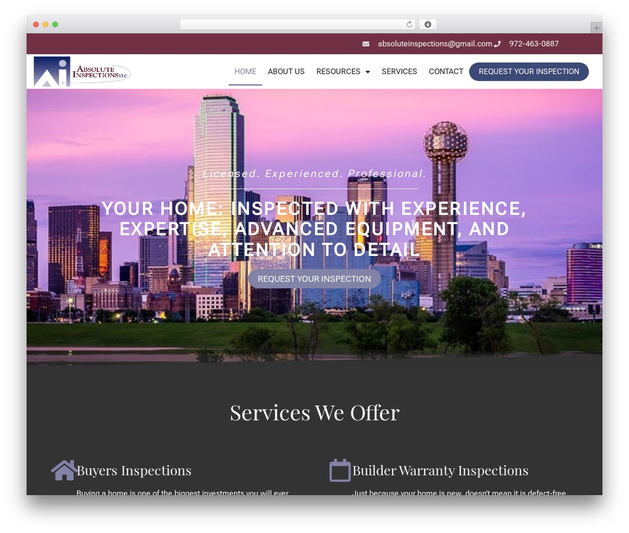 WordPress theme Hello Elementor - absoluteinspections.net