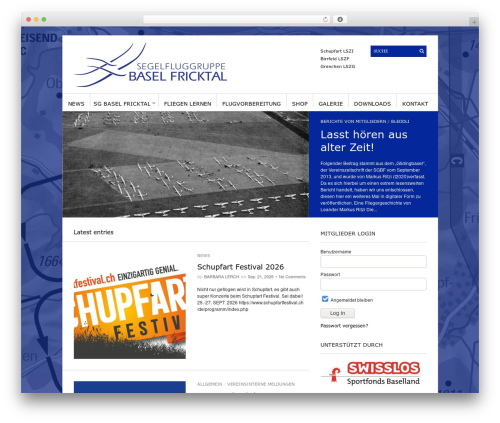 WordPress theme Sight - sgbaselfricktal.ch
