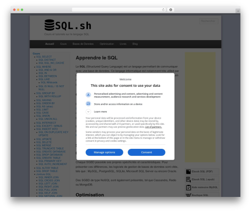 WordPress theme SQL.sh - sql.sh