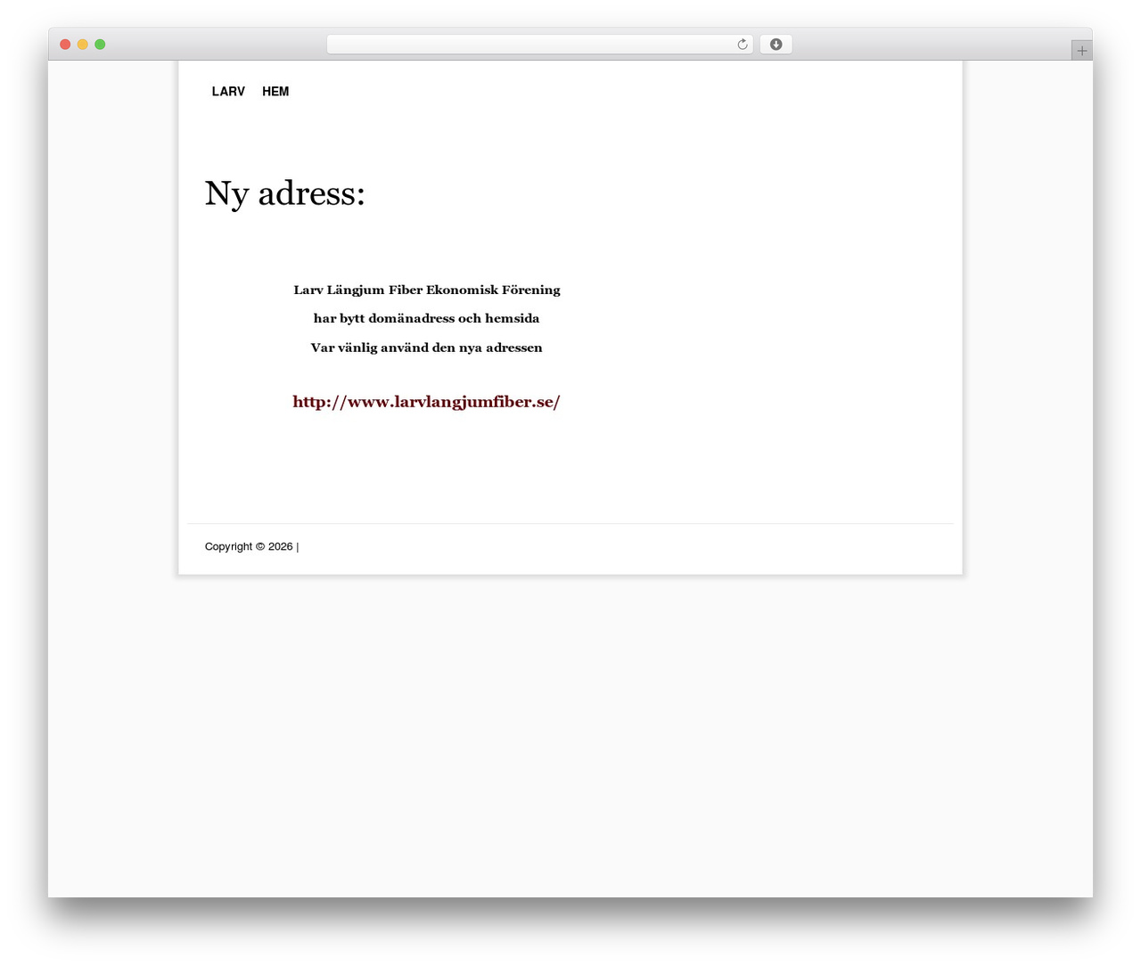WordPress website theme Empty Canvas - larvlangjumfiber.larv.se