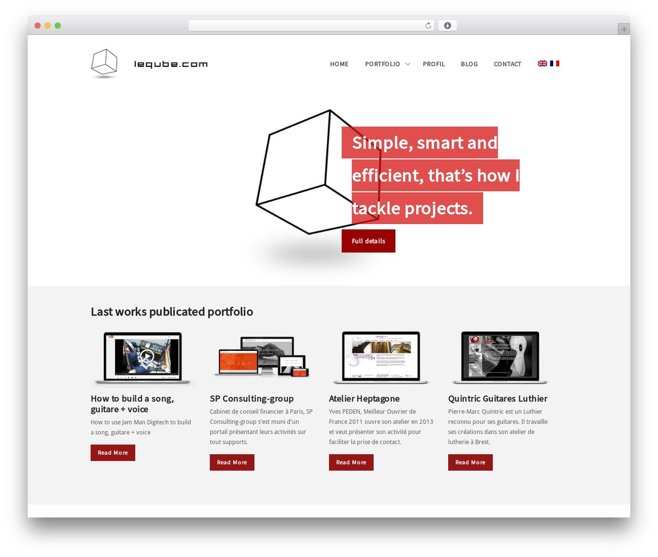 WordPress website theme leqube.com - leqube.com