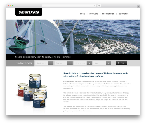 WordPress website theme Nebulous - smartkote.com