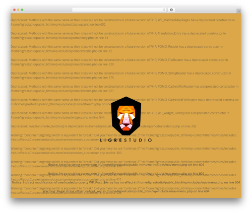 WordPress website theme Vibes - ligrestudio.com