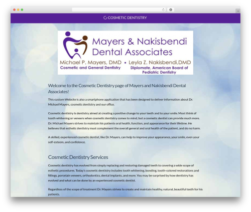 X theme WordPress - smiles4families.com/cosmetic-dentistry