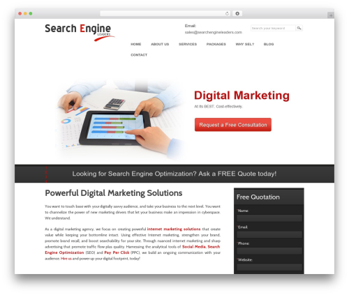 XOXO WordPress theme - searchengineleaders.com