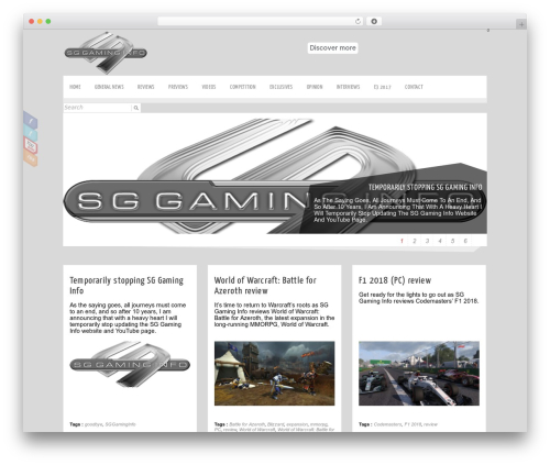 Ajaxy search form WordPress plugin - sggaminginfo.com