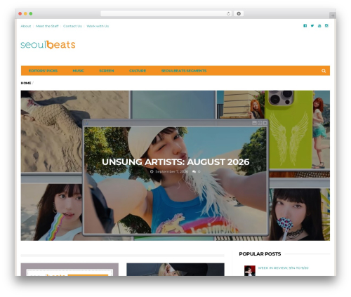 Barcelona. WP theme - seoulbeats.com