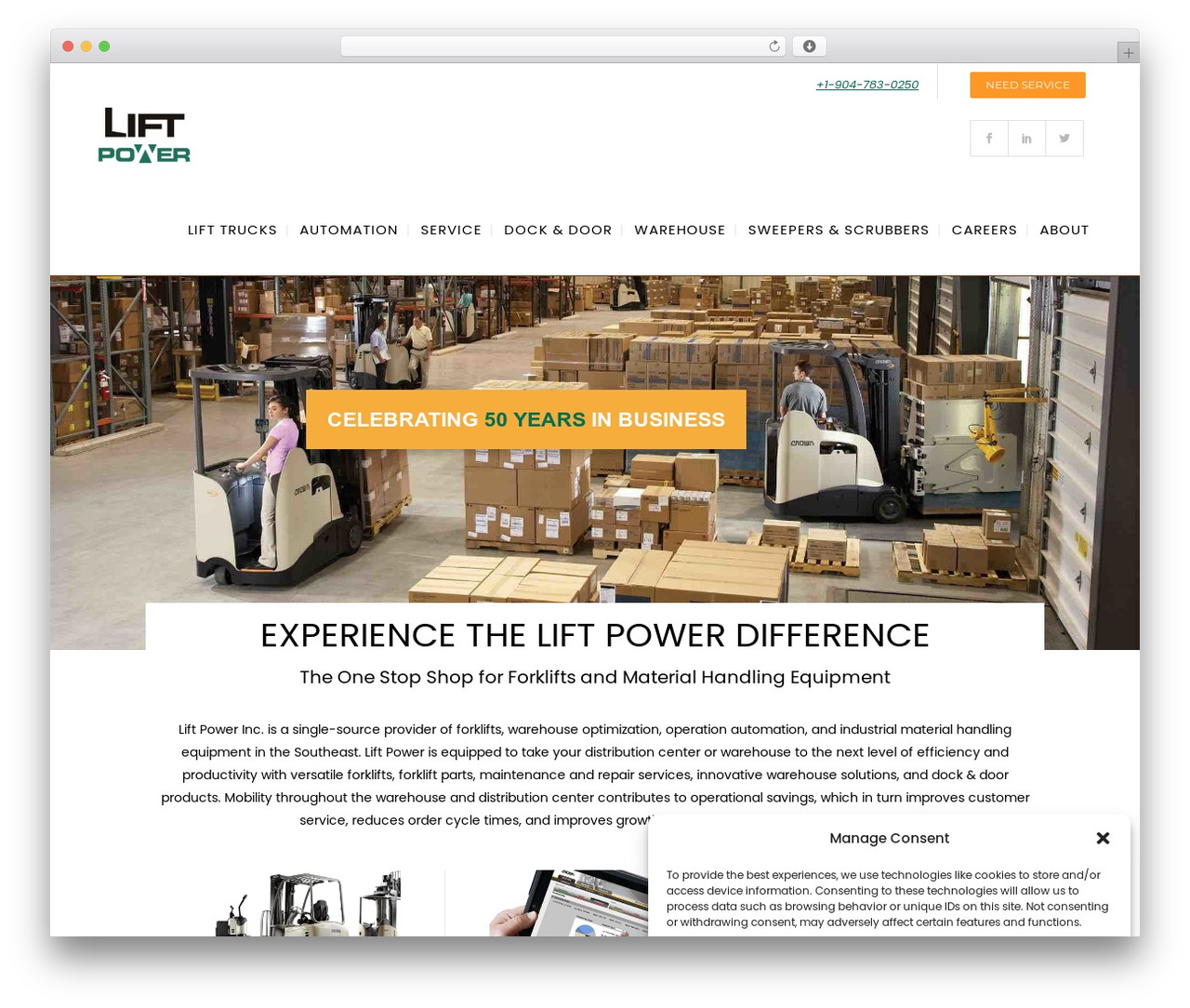 Bridge WordPress theme - liftpower.com