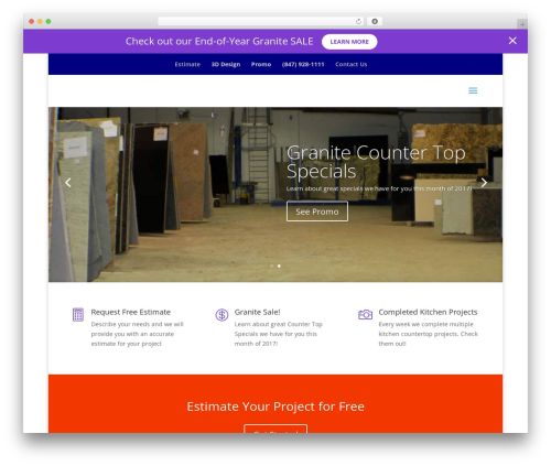 Divi WordPress theme - granite-chicago.com