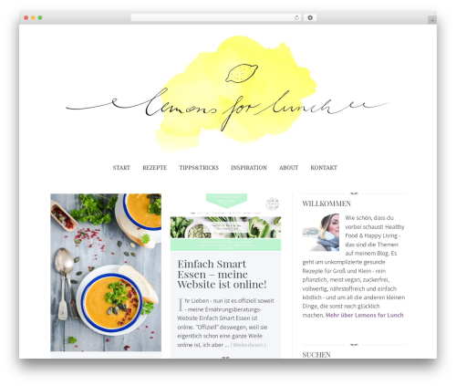 Enoki food WordPress theme - lemonsforlunch.com