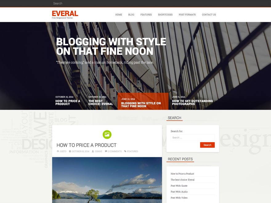 Everal Child WordPress theme by Gilbert Pellegrom