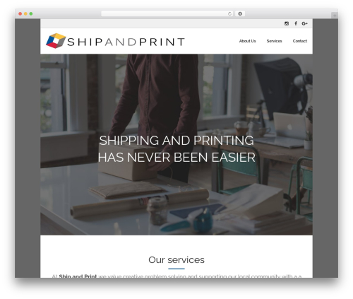 Lambda WordPress shopping theme - shipandprint.com