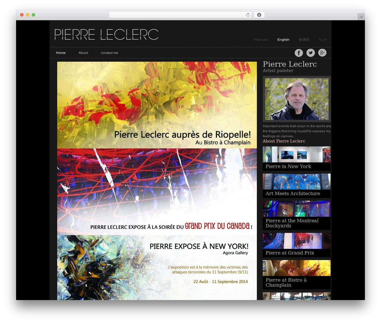 leclercpeintre WP theme - leclercpeintre.ca