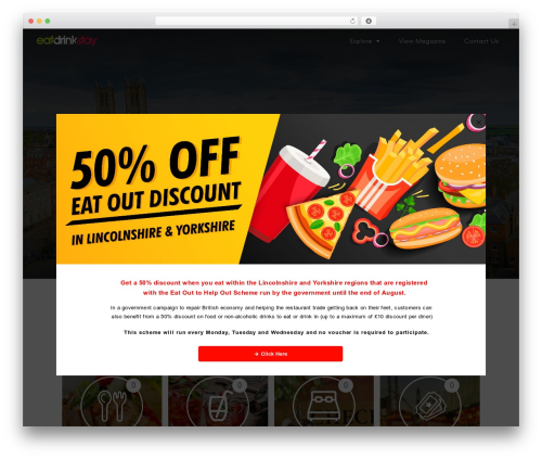Listable WordPress theme - eatdrinkstay.co