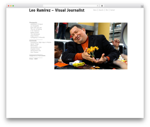 my white theme WordPress theme - leoramirezphoto.com