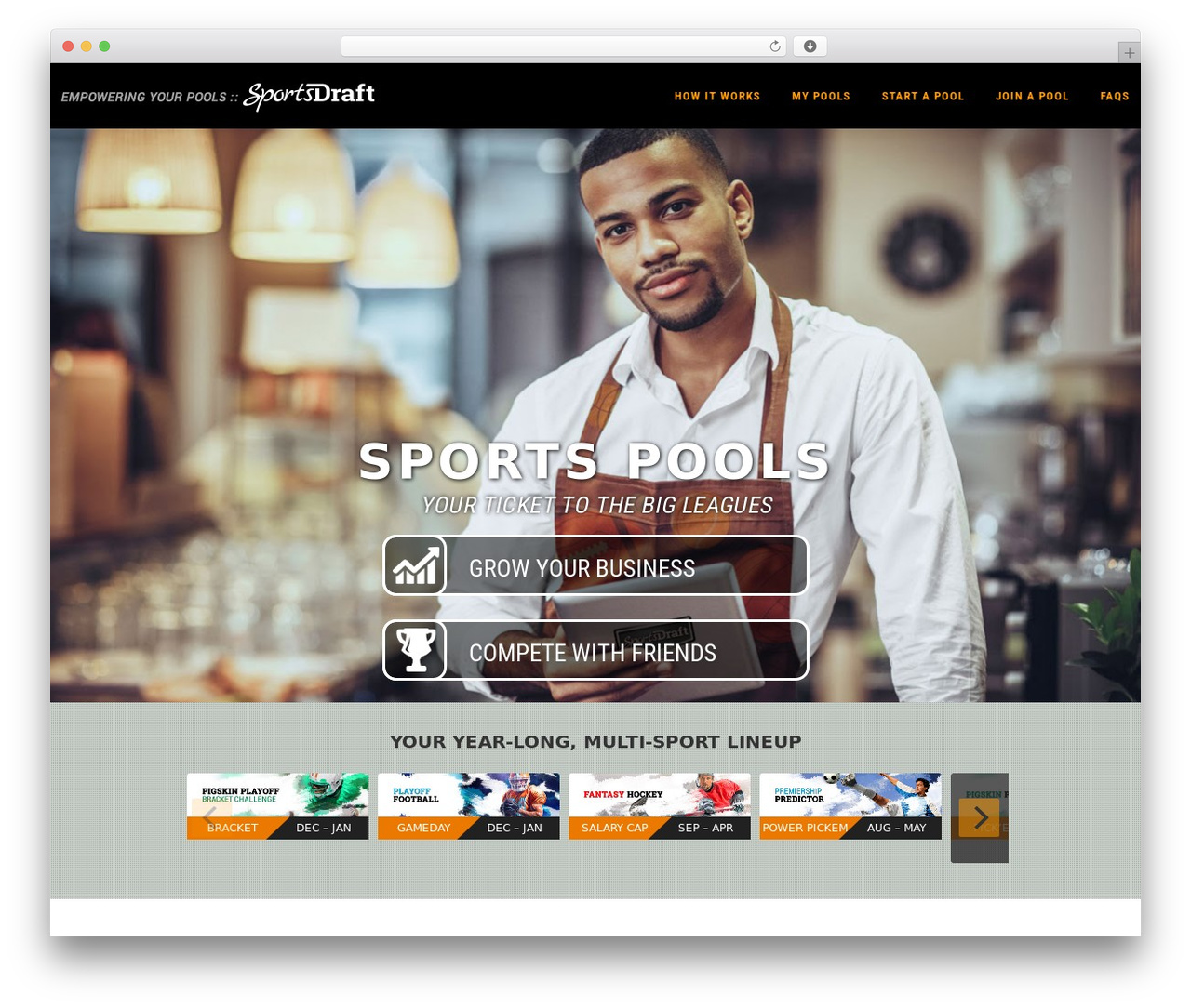 OnePress free WP theme - sportsdraft.com