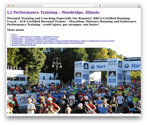 PersonalTrainer WordPress theme - l2performancetraining.com PersonalTrainer WordPress theme - l2performancetraining.com