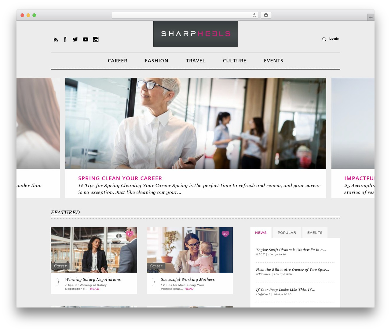 Sharp Heels Theme WordPress news theme - sharpheels.com Sharp Heels Theme WordPress news theme - sharpheels.com