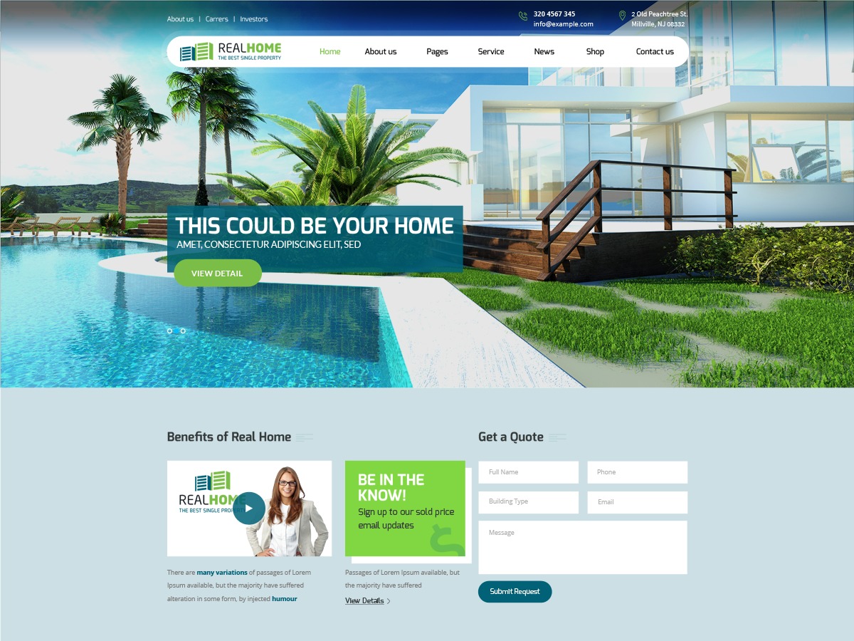 Single Property WP theme