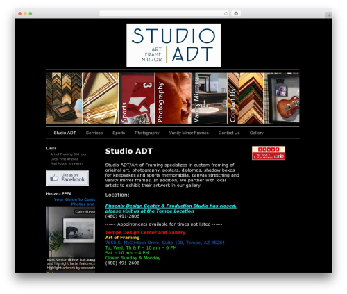 Sliding Door WP theme - studioadt.com