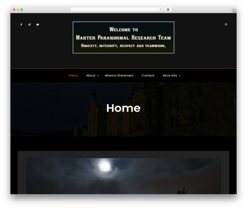 Stygian WordPress theme - marterparanormal.com