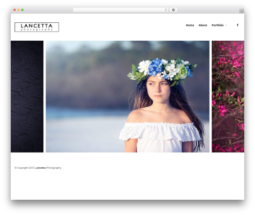 Superba WordPress theme - lancettaphotography.com