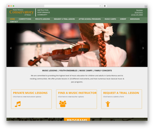 Theme WordPress Educate Pro - santamonicaconservatory.com